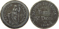 FRANCE MEDAILLE MEDAILLE BANQUE DU PEUPLE ST DENIS -