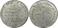 FRANCE MEDAILLE MEDAILLE CLUB DEMOCRATIQUE DU FAUBOURG CERES DE REIMS 1848 -