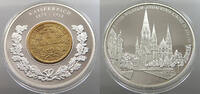 MEDAILLE  BRD 1 MARK 1915 GOLD PLATED KAISERREICH 1871-1918 BERLIN PROOF