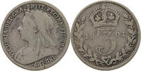 GREAT BRITAIN 3 PENCE Victoria 1837-1901 -