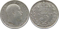 GREAT BRITAIN 3 PENCE Edward VII. (1901 - 1910) -