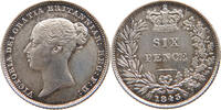 GREAT BRITAIN SIXPENCE Victoria 1837-1901 -
