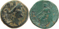 GREECE ANCIENT CILICIA AE TARSOS 164-27 BC TYCHE ZEUS -