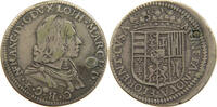 TESTONE 1634 ITALY STATES TOSCANA Nicolo Francesco di Lorena, 1634-1635. SS HOLED