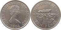 JERSEY 10 PENCE Elizabeth II. (1952-2022) -