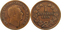 BADEN DURLACH KREUZER Leopold 1830-1852 -