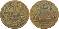 BADEN DURLACH KREUZER Friedrich I. Großherzog (1852-1907) -