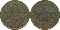 BADEN DURLACH KREUZER Friedrich I. Großherzog (1852-1907) -