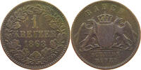 BADEN DURLACH KREUZER Friedrich I. Großherzog (1852-1907) -