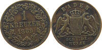 BADEN DURLACH KREUZER Friedrich I. Großherzog (1852-1907) -