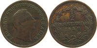 BADEN DURLACH 1/2 KREUZER Leopold 1830-1852 -