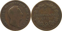 BADEN DURLACH 1/2 KREUZER Leopold 1830-1852 -