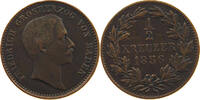 BADEN DURLACH 1/2 KREUZER Friedrich I. Großherzog (1852-1907) -
