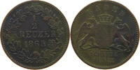 BADEN DURLACH 1/2 KREUZER Friedrich I. Großherzog (1852-1907) -