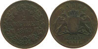 BADEN DURLACH 1/2 KREUZER Friedrich I. Großherzog (1852-1907) -