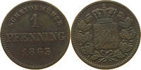 BAYERN PFENNIG Maximilian II. Joseph (1848-1864) -