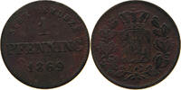 BAYERN PFENNIG Ludwig II. 1864-1886. -
