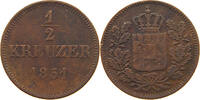 BAYERN 1/2 KREUZER Maximilian II. Joseph (1848-1864) -
