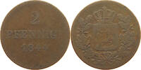 BAYERN 2 PFENNIG Maximilian II. 1848-1864. -