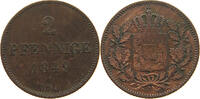 BAYERN 2 PFENNIG Maximilian II. Joseph (1848-1864) -