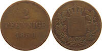 BAYERN 2 PFENNIG Maximilian II. Joseph (1848-1864) -