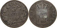 BAYERN 3 KREUZER Maximilian II. Joseph (1848-1864) -
