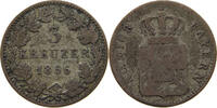 BAYERN 3 KREUZER Maximilian II. Joseph (1848-1864) -