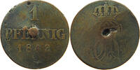 BRAUNSCHWEIG CALENBERG HANNOVER PFENNIG Ernst August 1837-1851 -