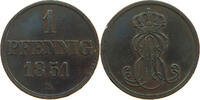 BRAUNSCHWEIG CALENBERG HANNOVER PFENNIG Ernst August 1837-1851 -