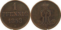 BRAUNSCHWEIG CALENBERG HANNOVER PFENNIG Georg V. 1851-1866. -