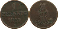 BRAUNSCHWEIG CALENBERG HANNOVER PFENNIG Georg V. 1851-1866. -