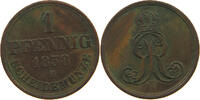 BRAUNSCHWEIG CALENBERG HANNOVER PFENNIG Georg V. 1851-1866. -