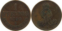 BRAUNSCHWEIG CALENBERG HANNOVER PFENNIG Georg V. 1851-1866. -