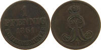 BRAUNSCHWEIG CALENBERG HANNOVER PFENNIG Georg V. 1851-1866. -