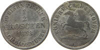BRAUNSCHWEIG CALENBERG HANNOVER 1/2 GROSCHEN Georg V. 1851-1866. -