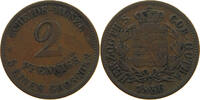 SACHSEN COBURG GOTHA 2 PFENNIG Ernst II. 1844-1893 -