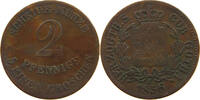 SACHSEN COBURG GOTHA 2 PFENNIG Ernst II. 1844-1893 -