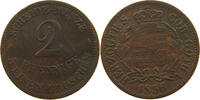 SACHSEN COBURG GOTHA 2 PFENNIG Ernst II. 1844-1893 -