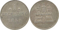 SECHSLING 1855 HAMBURG STADT  SS