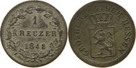 HESSEN DARMSTADT KREUZER 1848 Ludwig III. 1848-1877. SS
