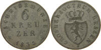 6 KREUZER 1835 HESSEN DARMSTADT Ludwig II. 1830-1848. SS-