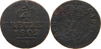 HESSEN KASSEL 1/4 KREUZER Wilhelm IX. 1785-1803 -