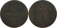 HESSEN KASSEL 1/4 KREUZER Wilhelm II. 1821-1847 -