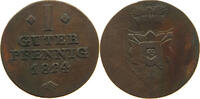 SCHAUMBURG HESSEN PFENNIG Georg Wilhelm 1807-1860. -