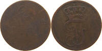 MECKLENBURG SCHWERIN 2 PFENNIG Friedrich Franz I. 1785-1837. -