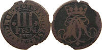 MÜNSTER BISTUM 3 PFENNIG Friedrich Christian v. Plettenberg, 1688 - 1706 -