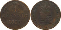 SACHSEN MEININGEN PFENNIG Bernhard Erich Freund 1803-1866. -