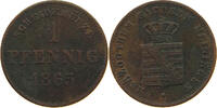 SACHSEN MEININGEN PFENNIG Bernhard Erich Freund 1803-1866. -