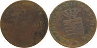 SACHSEN MEININGEN 2 PFENNIG Bernhard Erich Freund 1821-1866 -
