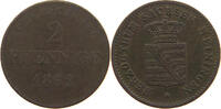 SACHSEN MEININGEN 2 PFENNIG Bernhard Erich Freund 1821-1866 -
